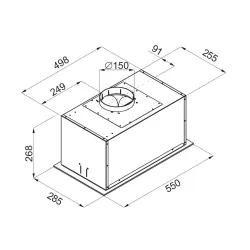 Okap VDB MM-BOX 6 Czarny