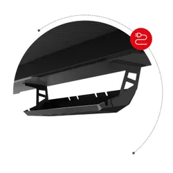 Biurko gamingowe HUZARO Hero 3.3 RGB Czarny