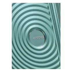 Walizka mała American Tourister Soundbox Alu - dusty turquoise