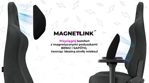 Fotel YUMISU 2053 Magnetic Ciemnoszary