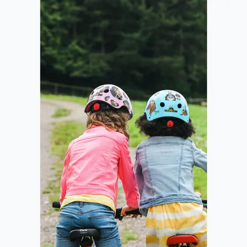 Kask rowerowy dziecięcy Hornit Pug pink/brown