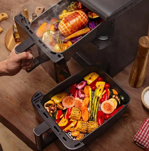 Air Fryer Frytkownica beztłuszczowa CECOTEC Cecofry DuoLevel 10000 Window 10l z podwójnym koszem