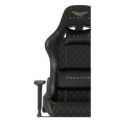 Fotel GAMVIS Phantom Large Czarny (złote elementy)