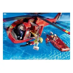 Playmobil City Набор фигурок 4428 Спасательный вертолет с понтоном