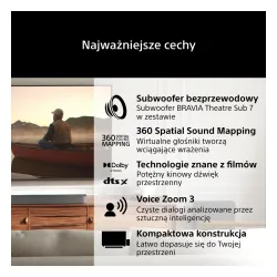 Soundbar Sony BRAVIA Theatre Bar 7 HTA7100KIT.CEL 5.0.2 505W Wi-Fi Bluetooth AirPlay Dolby Atmos DTS:X