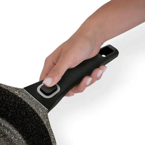 Patelnia marmurowa z odpinaną rączką STARKE PRO SVART 28 cm
