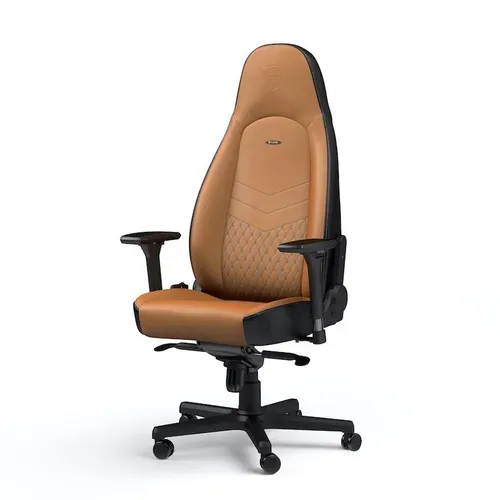 Fotel Noblechairs ICON Gamingowy do 150kg Skóra naturalna Brązowo-czarny