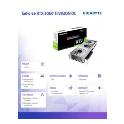 Видеокарта GeForce RTX 3060 Ti Vision OC 8GB 2.0 256bit LHR 2DP/2HDMI