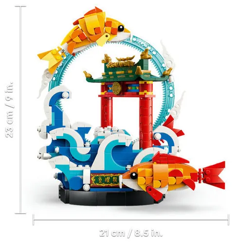 LEGO 80120 Chinese Festivals Karp przeskakujący przez Smoczą Bramę