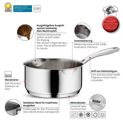 KELA Flavoria 1,8 l - rondel ze stali nierdzewnej
