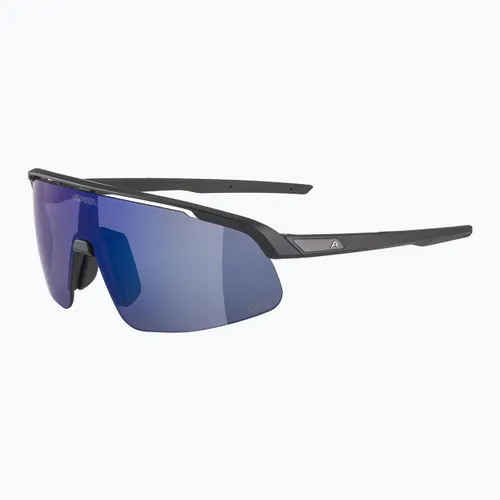 Okulary przeciwsłoneczne Alpina Turbo Pro S Q-Lite black matt/ blue mirror