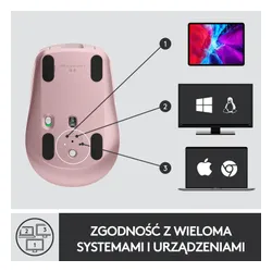 Myszka Logitech MX Anywhere 3 Różowy