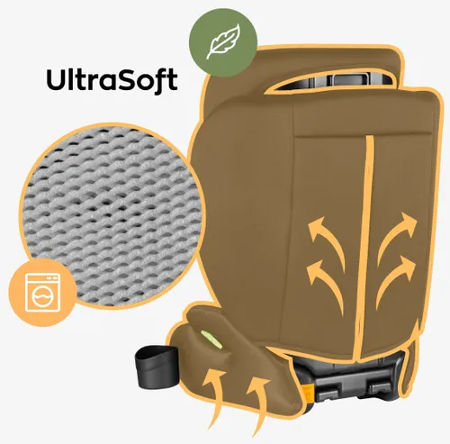 Fotelik samochodowy TULANO Joy 20 I-Size 100-150 cm (15-36 kg) Czarny