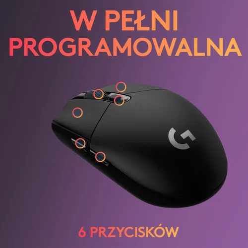 Myszka gamingowa Logitech G305 - czarny