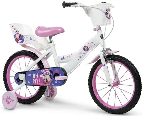 Rower dziecięcy HUFFY Disney Minnie 16 cali dla dziewczynki Biały