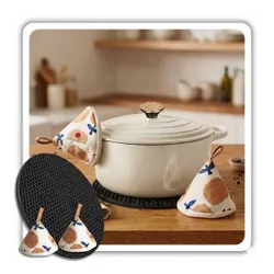 Emaliowany Garnek Żeliwny 24Cm 4L Hage Cream