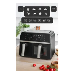 Air Fryer Frytkownica beztłuszczowa MOZANO Duofry Unlimited 9l WI-FI 8 Programów