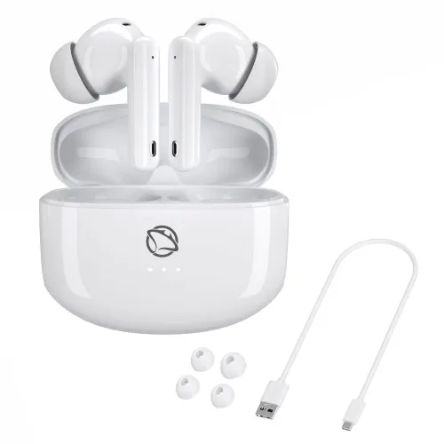 Słuchawki bezprzewodowe Manta TWS Rytmo Bluetooth 5.3 Biały