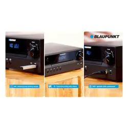 Wieża Blaupunkt MS55SUB 110W Bluetooth Radio FM Czarny