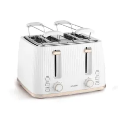 Toster Sencor STS 7540WH Ruszt do bułek Rozmrażanie 1860W