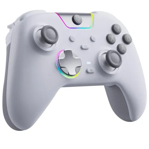 Pad EasySMX X05Pro do Nintendo Switch, PC Bezprzewodowy Biały + Stacja dokująca