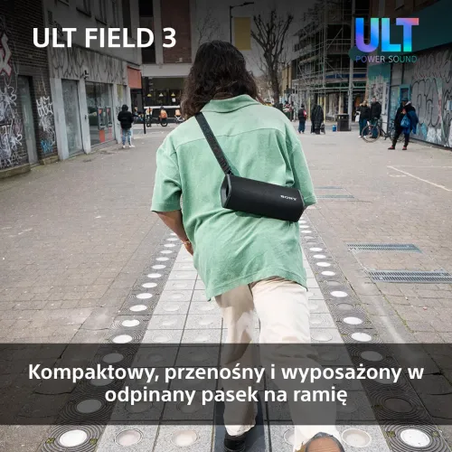 Głośnik Bluetooth Sony ULT Field 3 SRS-ULT30H Szary + Słuchawki bezprzewodowe ULT Wear WH-ULT900NB Czarny