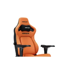 Fotel Anda Seat Kaiser 4 XL Gamingowy do 200kg Skóra Eco Pomarańczowy