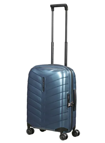 Маленький расширяемый чемодан Samsonite Attrix 55 см (20/23 см) - steel blue