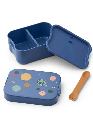 Zestaw lunchbox + butelka Liewood Chelsey Lunchbox Set - universe / classic navy