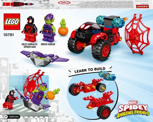 LEGO 10781 Marvel Miles Morales: Technotrójkołowiec Spider-Mana