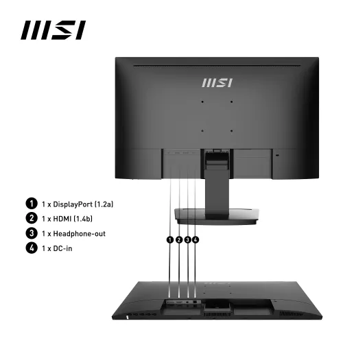 Monitor MSI PRO MP243X 23,8" Full HD IPS 100Hz 1ms