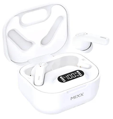 Słuchawki dokanałowe MIXX Streambuds Mini Charge Wodoodporne Biały