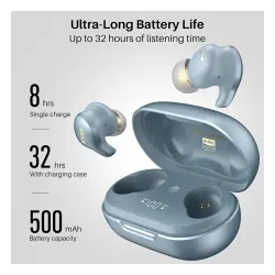 Słuchawki bezprzewodowe Tozo Golden X1 Dokanałowe Bluetooth 5.3 Niebieski