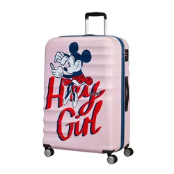 Walizka duża American Tourister Wavebreaker Disney - Minnie darling pink