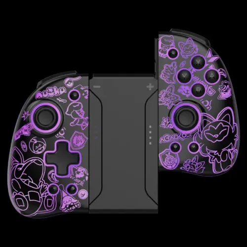 Kontroler FUNLAB Luminous Joy-Pad Scarlet & Violet do Nintendo Switch Bezprzewodowy