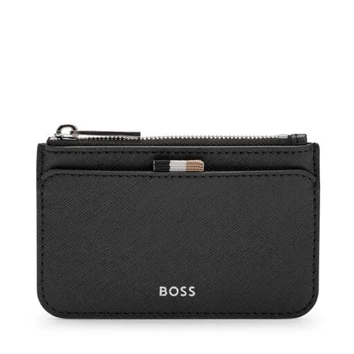 Mały Portfel Męski Boss Zair Card Hold Zip 50499278 Black 001