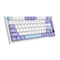 Klawiatura mechaniczna Ajazz AK820 Pro Gift Switch Biało-fioletowy
