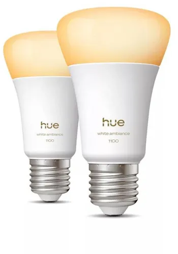 Inteligentna żarówka LED PHILIPS HUE 929003855001 8.1W E27 Bluetooth, Zigbee (2 szt.)