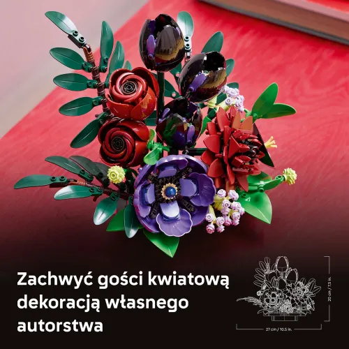 LEGO 11513 Botanicals Kompozycja z ciemnych kwiatów