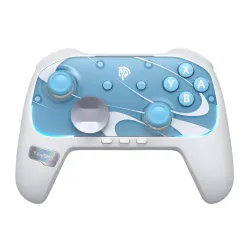 Pad EasySMX S10 do Nintendo Switch 2, PC Bezprzewodowy Biało/Niebieski