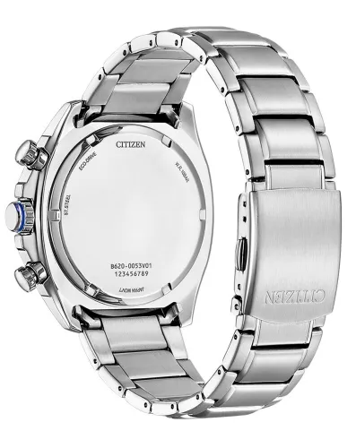 Zegarek CITIZEN Eco-Drive Racer Chromograph CA4560-81L Srebrno-granatowy