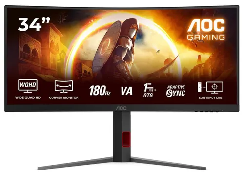 AOC CU34G4 - 180Hz | UWQHD | 34'' | Fast VA | 0,5ms