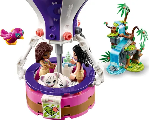 Конструктор Lego Friends на воздушном шаре, чтобы спасти тигра (41423)