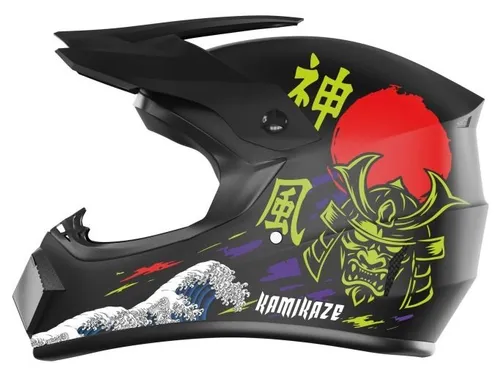 Kask KAMIKAZE Katana Czarny Full Face (rozmiar XL)