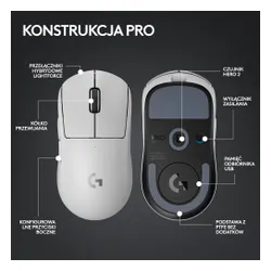 Myszka gamingowa Logitech G Pro X Superlight 2 - biały