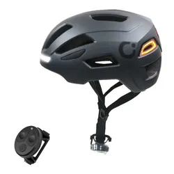 Kask rowerowy CECOTEC Brainguard Flash Czarny Miejski z lampką (rozmiar S/M)