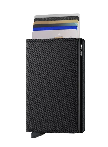 Küçük RFID Cüzdan Gizli Slimwallet Karbon-Siyah