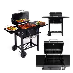 Grill węglowy ogrodowy z pokrywą regulacja rusztu termometr popielnik MultiGarden