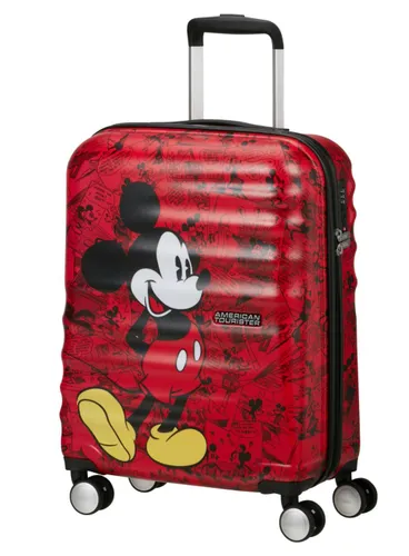 Walizka kabinowa American Tourister Wavebreaker Disney - Mickey comics red