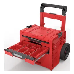 Skrzynka narzędziowa QBRICK System PRO Cart 2.0 Plus Drawer 3 Red Ultra HD Custom